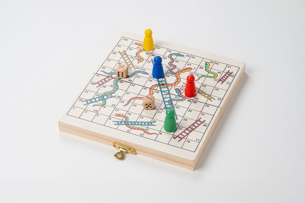 Spel på Språng- Ormar och Stegar