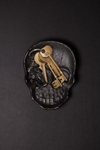 Myntbricka Dödskalle