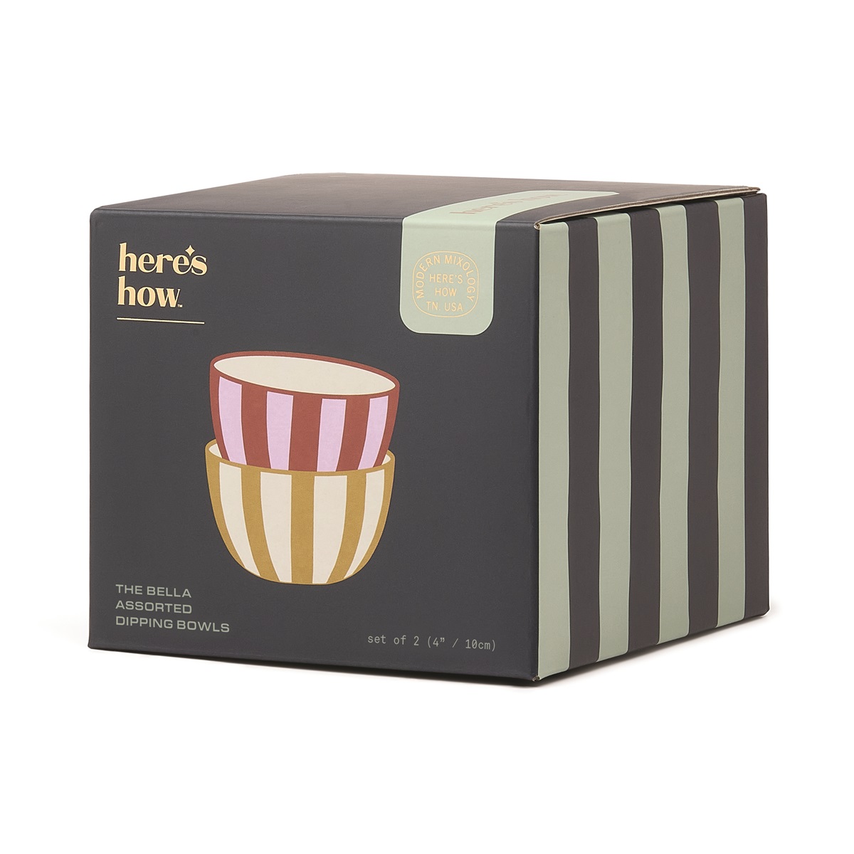 Dippskålar The Bella - Set om 2 - Ockra & Rost