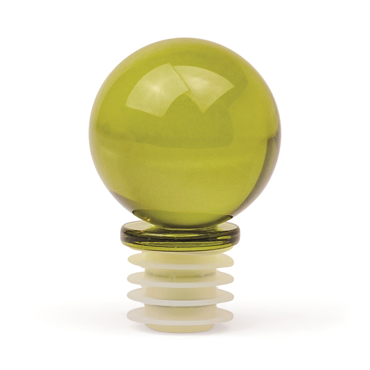 Flaskpropp i Glas Moony - Oliv