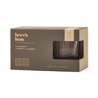 Glas Lowball The Scout - Set om 2-  Rökgrå