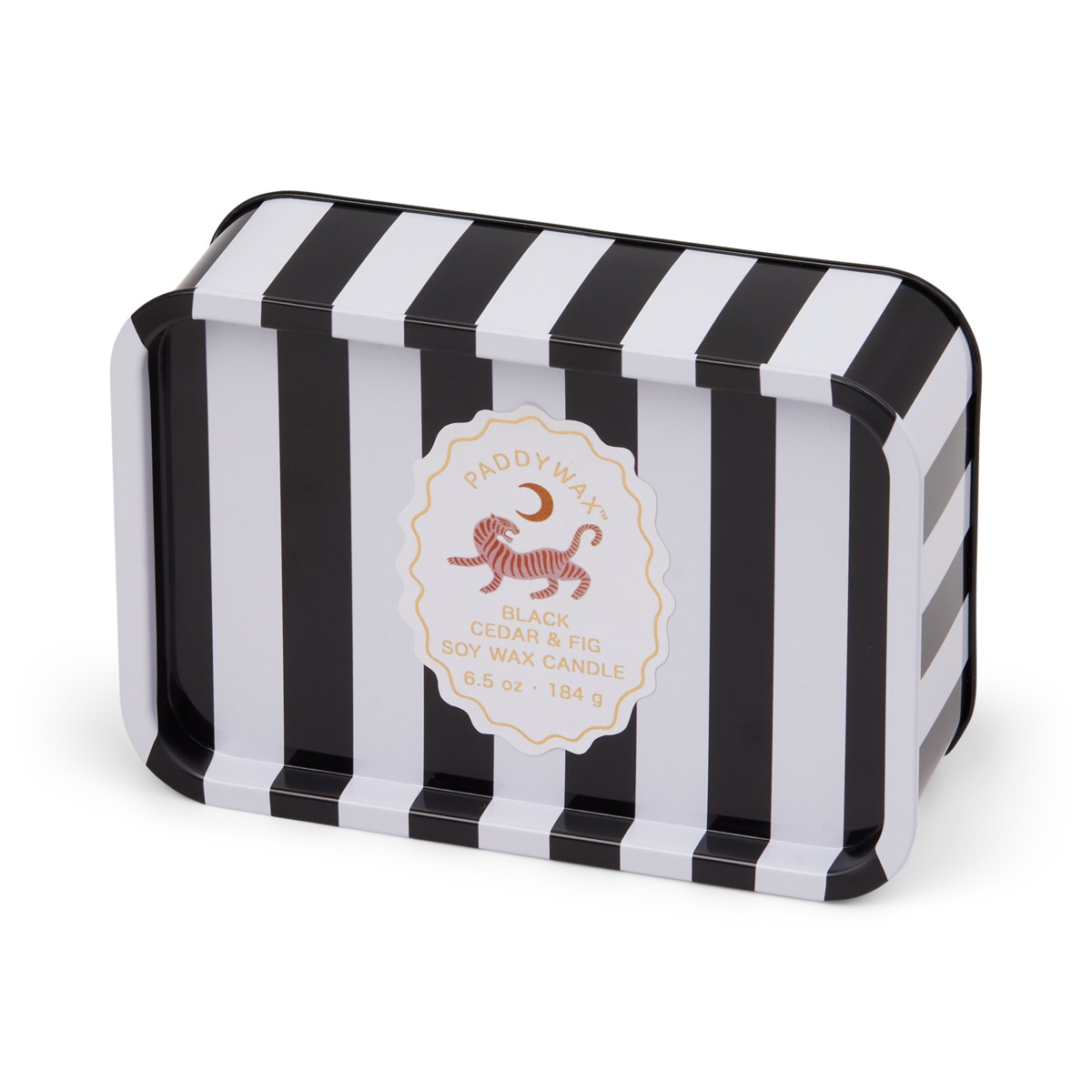 Doftljus plåtask Adopo - Black Cedar & Fig