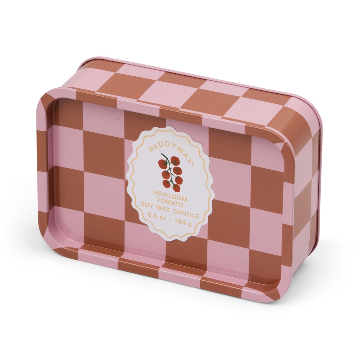 A Dopo 184g Tomato Printed Tin Candle - Heirloom Tomato