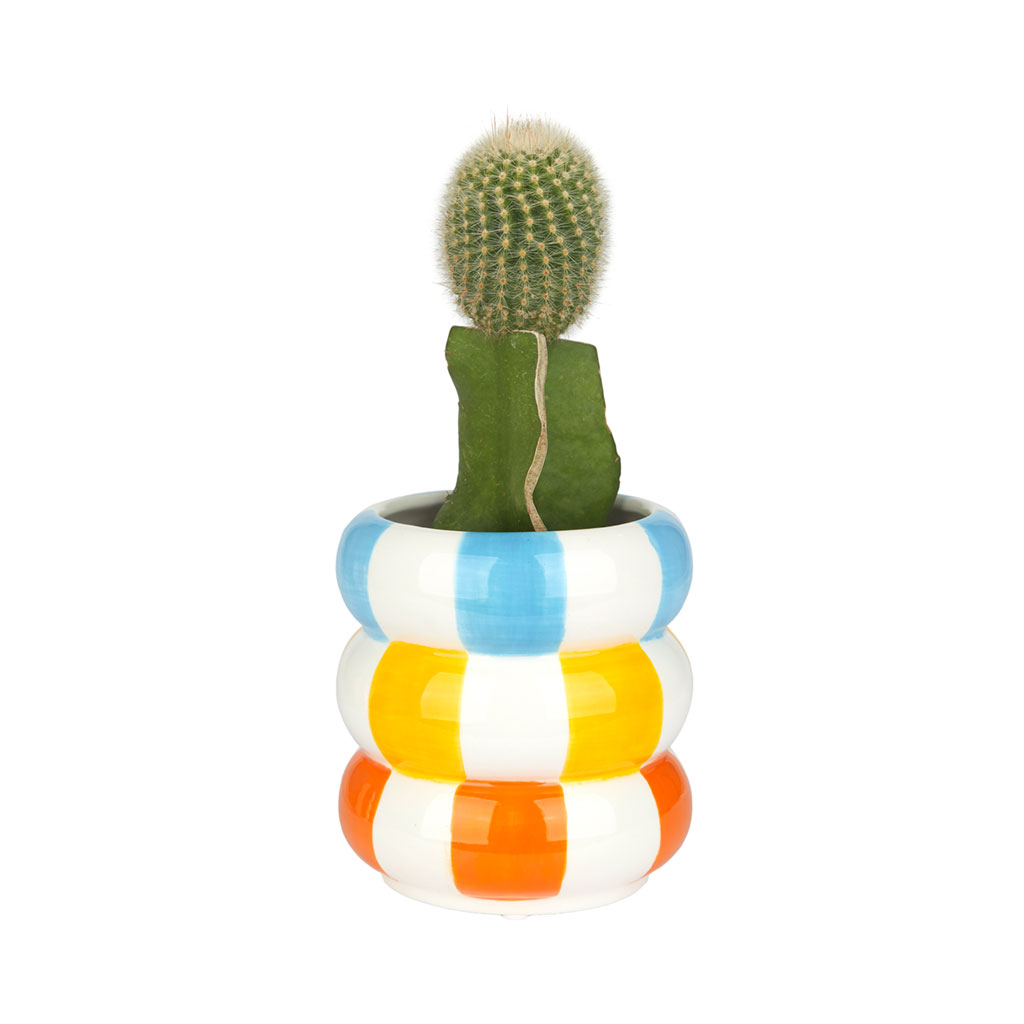 Ceramic flower pot Floats, multi-colored 12 cm