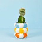 Blomkruka i keramik Floats,flerfärgad 12 cm