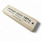 Träpennskrin smalt Runor