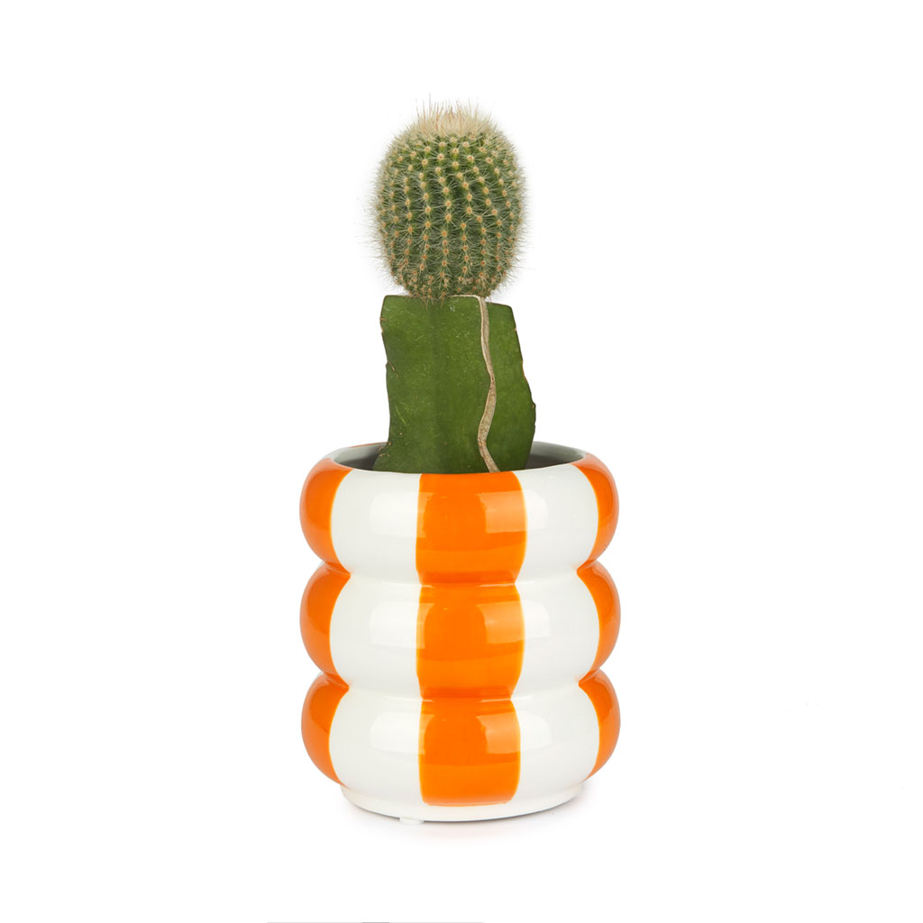 Blomkruka i keramik Floats,orange,12 cm