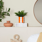 Blomkruka i keramik Floats,orange,12 cm