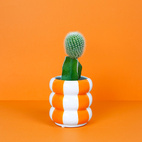 Blomkruka i keramik Floats,orange,12 cm