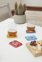 Glasunderlägg Conserverie Set om 4