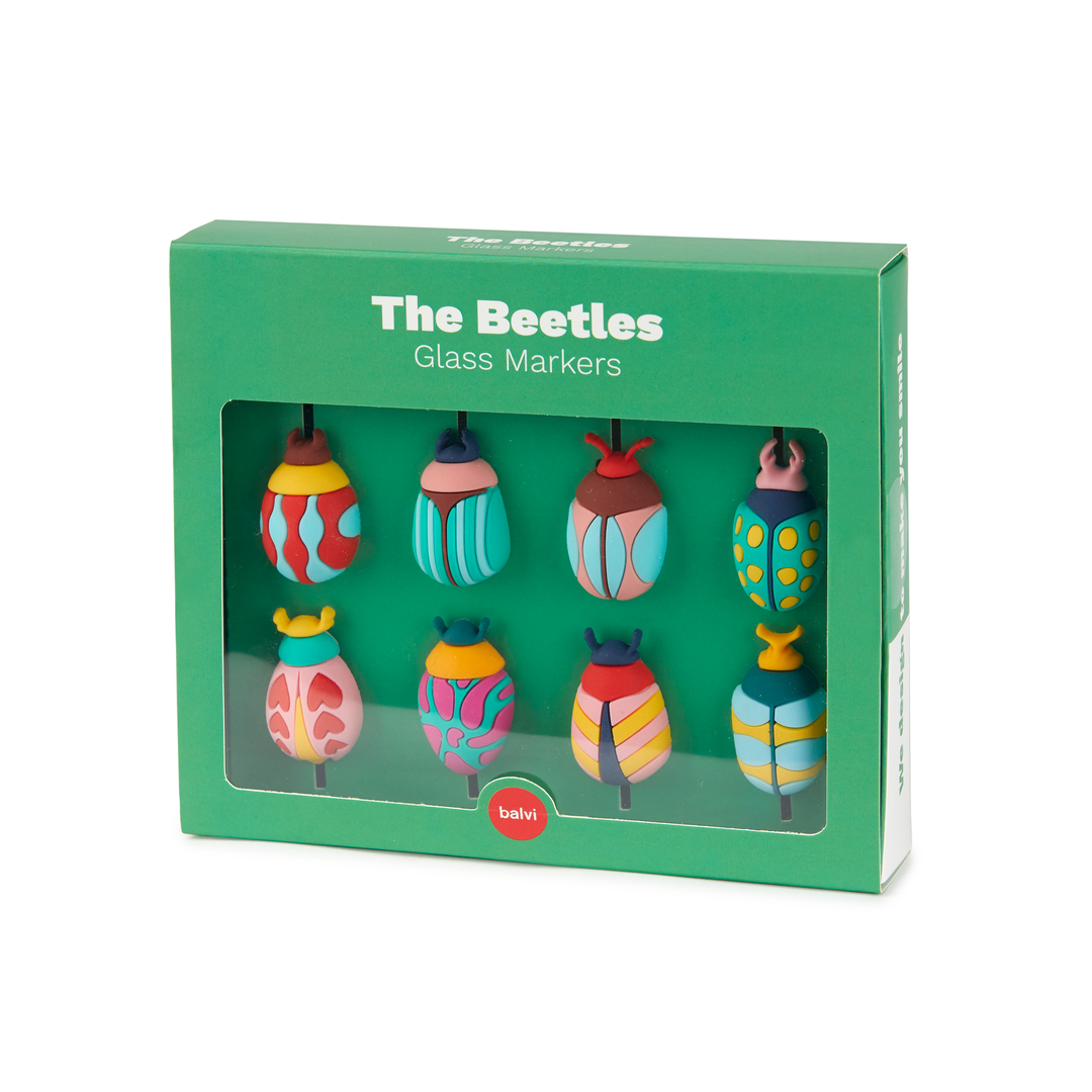 Glass markers The Beetles, Set of 8