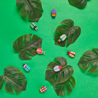 Glasmarkörer The Beetles, Set om 8