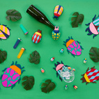 Glasmarkörer The Beetles, Set om 8