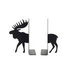 Bokstöd Älg, Svart Metall