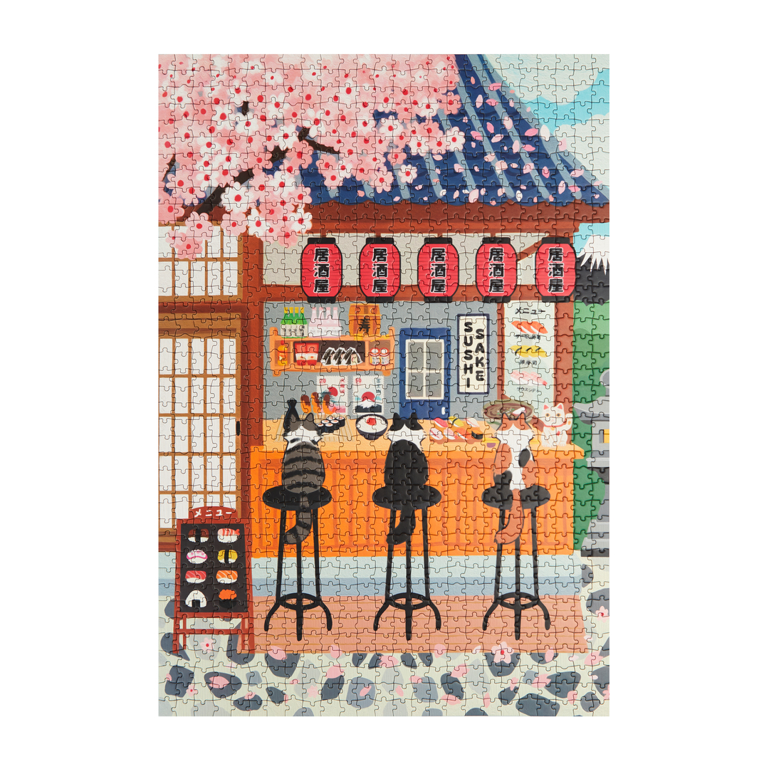 Jigsaw Puzzle Sushi Cats 1000 Pieces