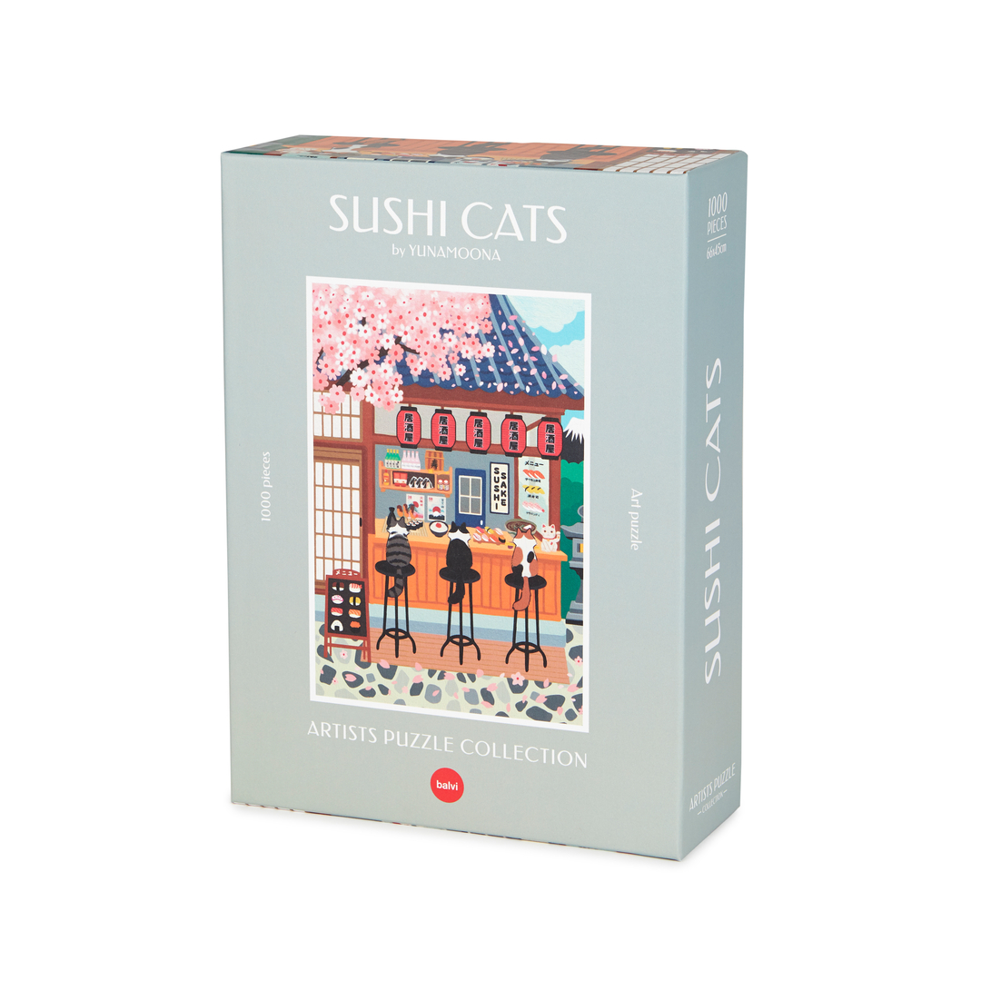 Jigsaw Puzzle Sushi Cats 1000 Pieces