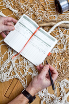 Vattentät Anteckningsbok Fishing