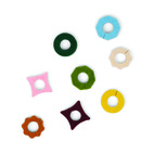 Glasmarkörer i filt The Linke - Set med 8 - Neutrala