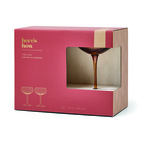 Glas Coupe The Lou- Set om 2- Bärnsten