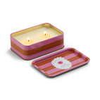 Doftljus plåtask Adopo Sun Printed Tin Candle - Orange Blossom