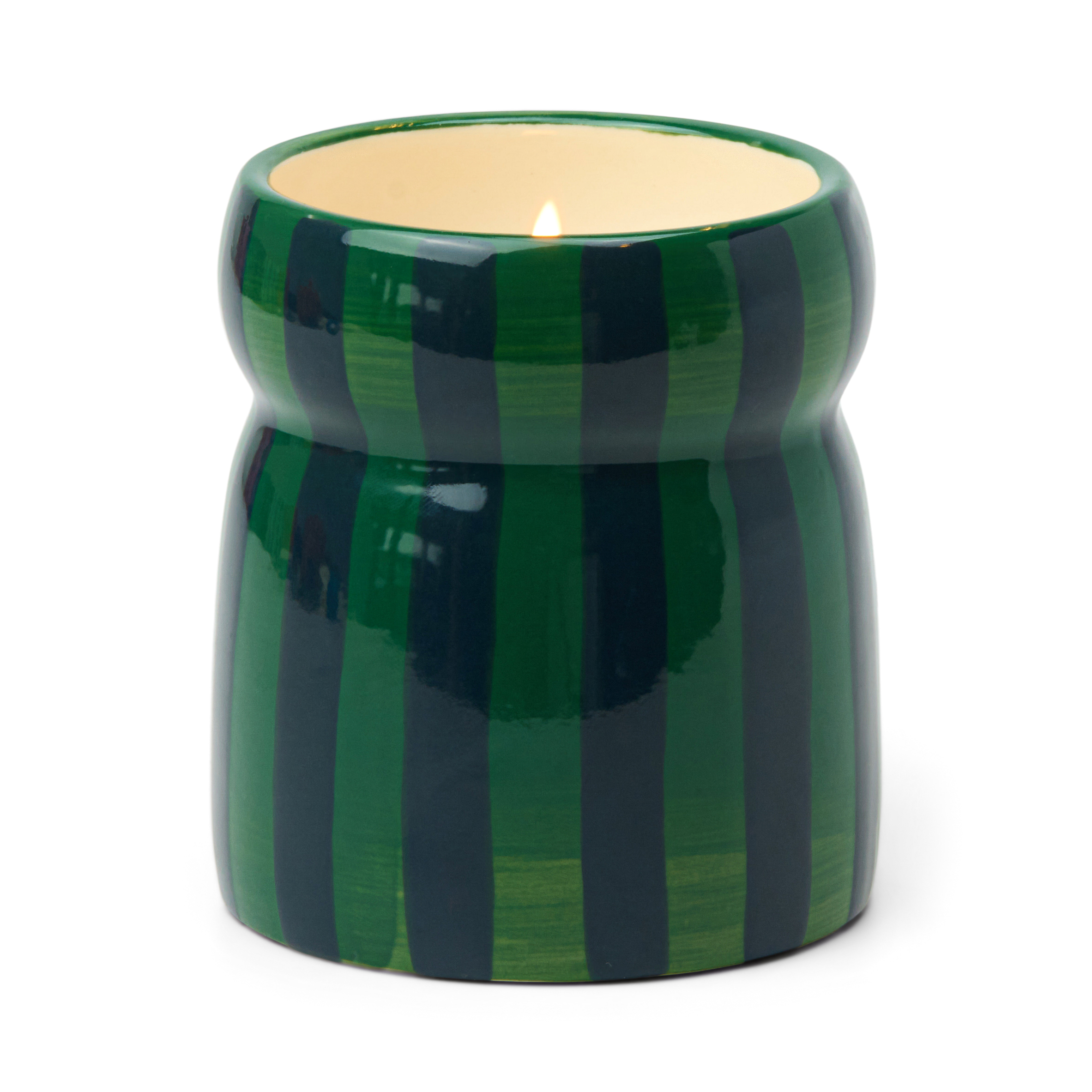 Doftljus Cabana Grön/Marinblå Randig - Balsam Fir