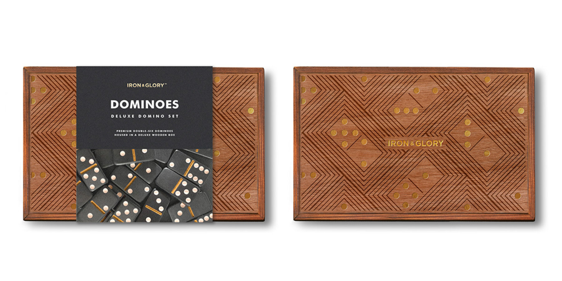 Spel i trälåda Domino
