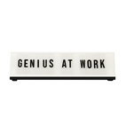 Lysande skrivbordsskylt