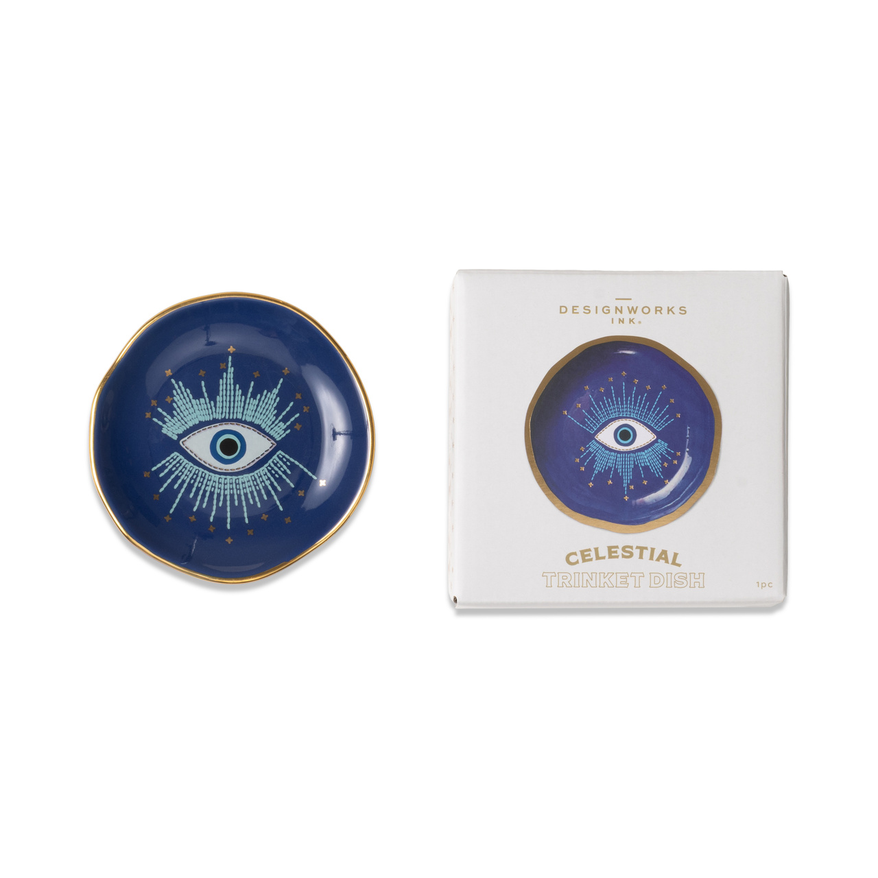 Smyckesskål i keramik Celestial - Starry Eyed