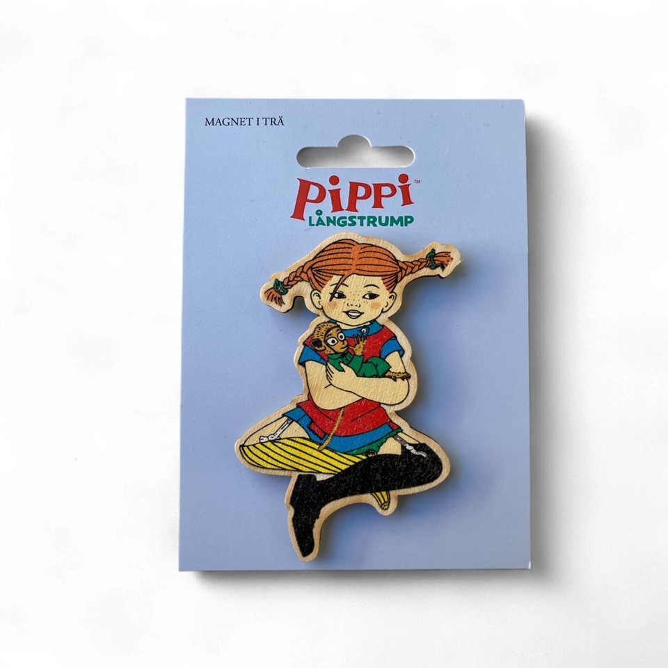 Magnet i Trä Pippi Långstrump