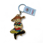 Nyckelring i trä Pippi Långstrump