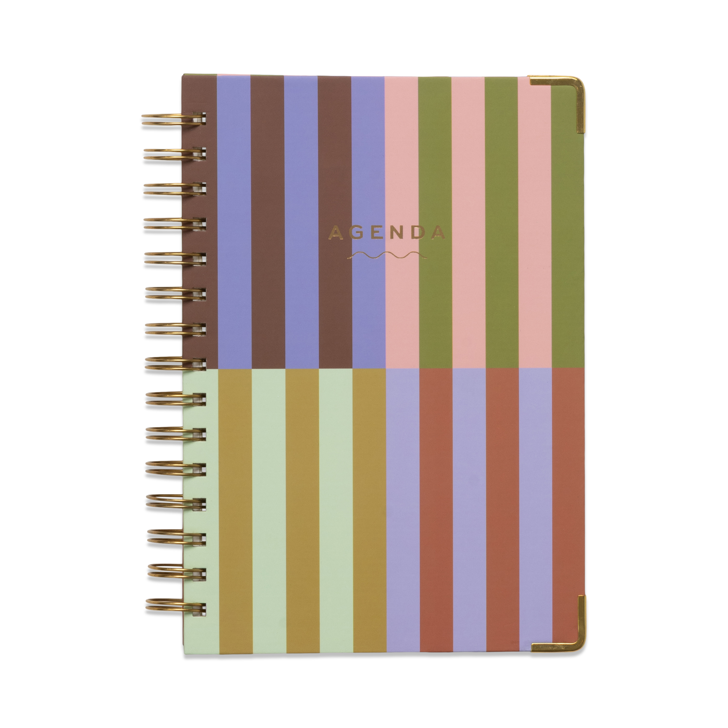 Undated 13 Mo Perpetual Planner - Bold Stripe (FSC Mix Credit)