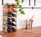 Vinställ 15 Flaskor Omonterat Ljust Trä