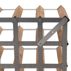 Vinställ 9 Flaskor Monterat Ljust Trä