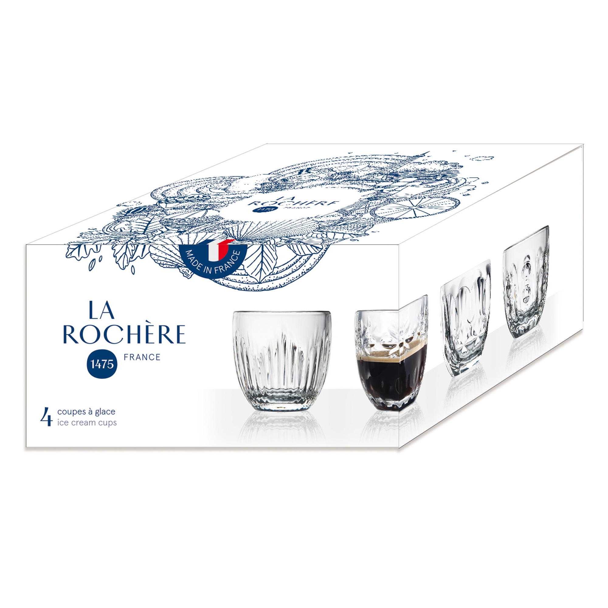 La Rochère Espresso Glass Troquet Gift Set, 4 pcs