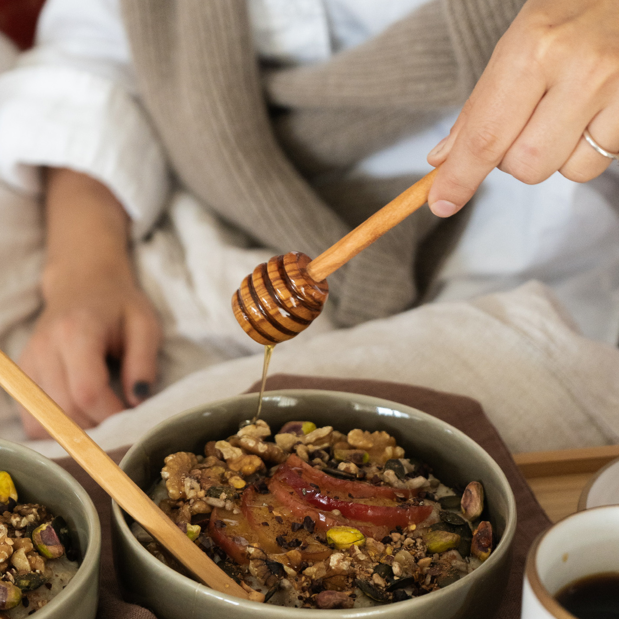 Heirol Honungssked Olivträ