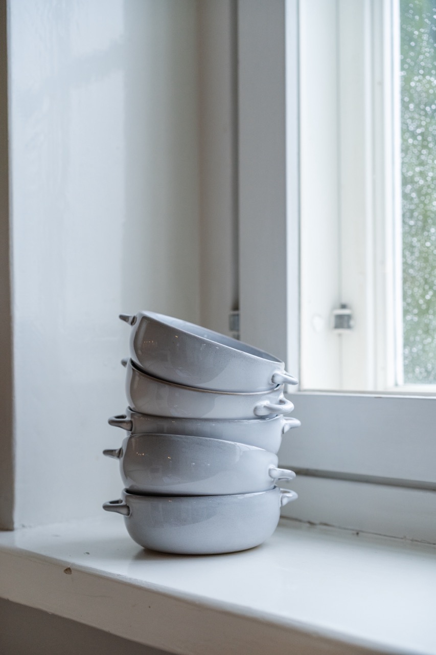 Heirol x Nosse Skål med Handtag Svelte Stone 12 cm