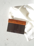 Heirol Degskrapa Rostfritt Stål och Rosenträ