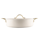 Heirol Gryta med Lock Royal Pearl 28 cm, 4,1 liter