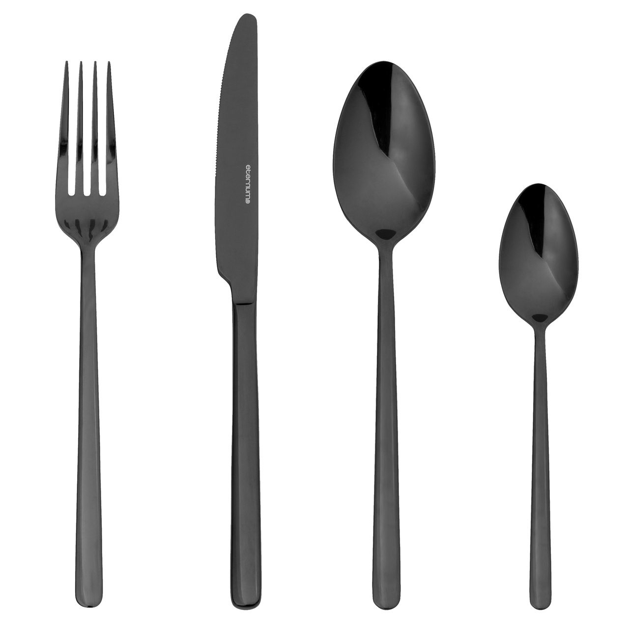 Eternum Bestickset Nardo Svart 16 delar