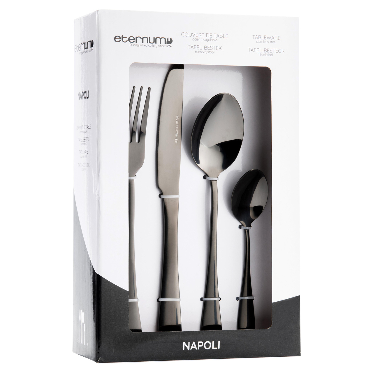 Eternum Bestickset Napoli Svart 16 delar