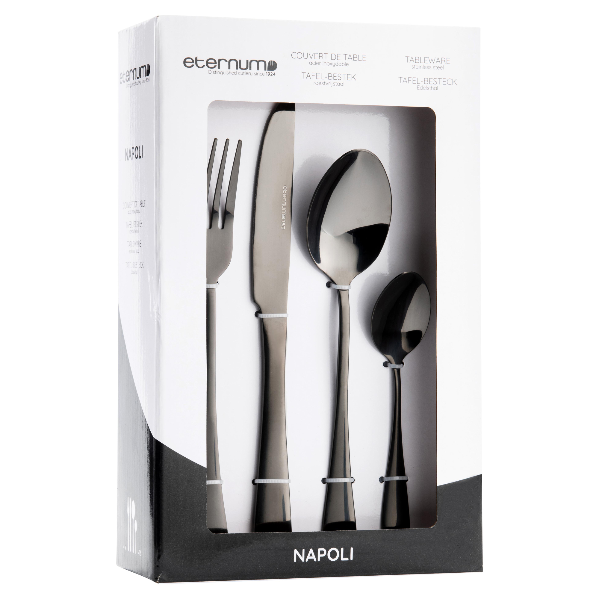 Eternum Bestickset Napoli Svart 16 delar