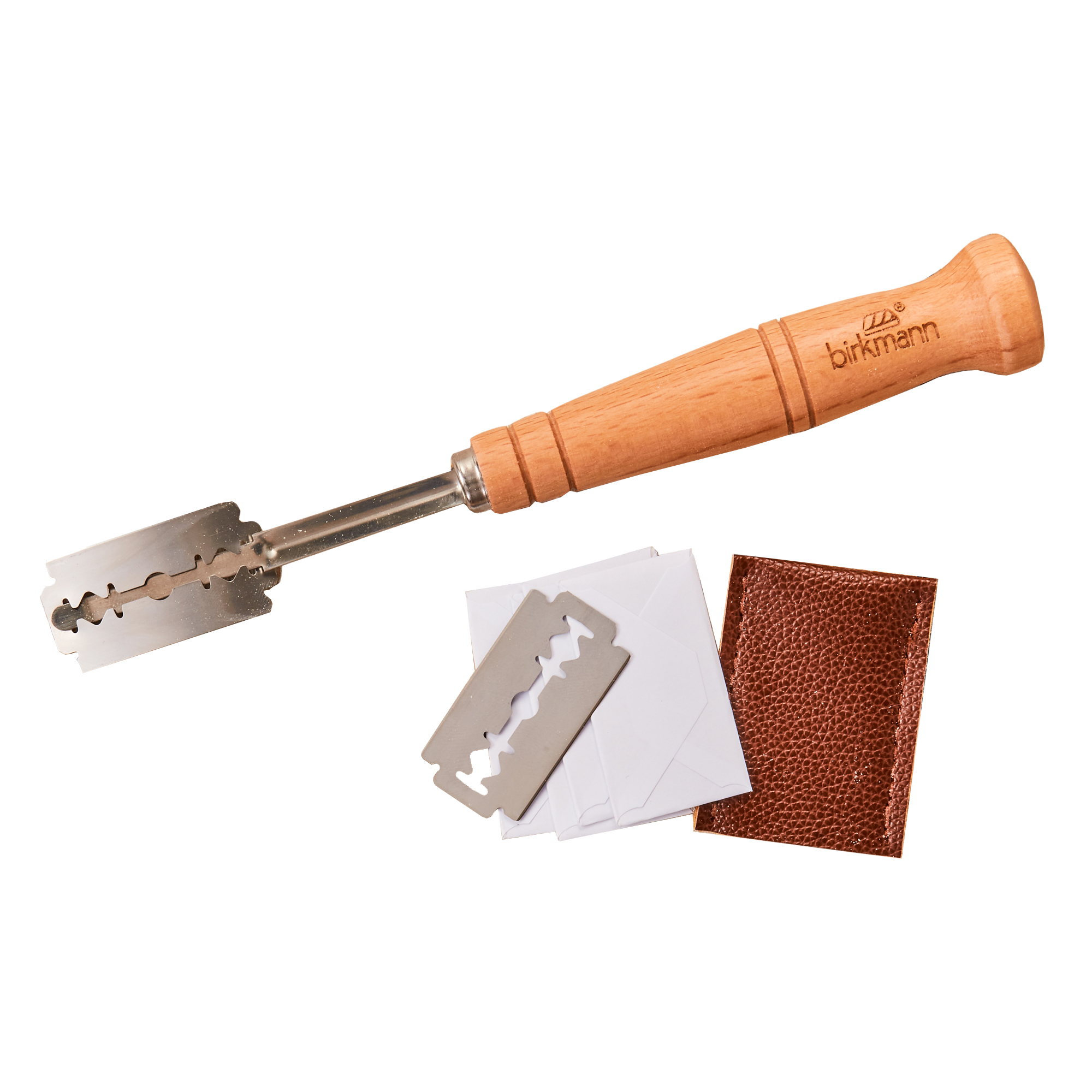 Birkmann Snittkniv 19 cm i Bokträ och fem extrablad