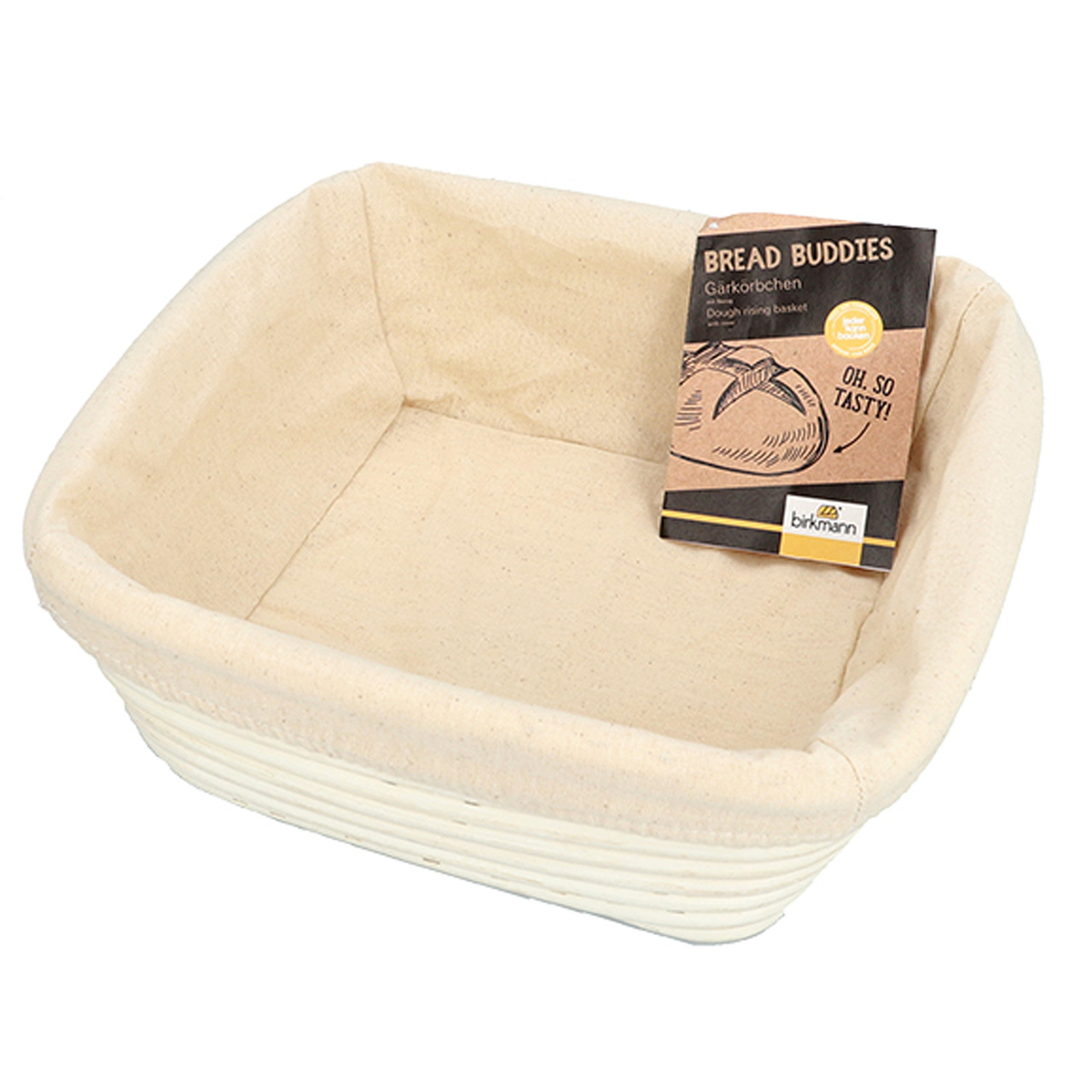 Birkmann Jäskorg Fyrkantig Med Bomullsduk 25 cm