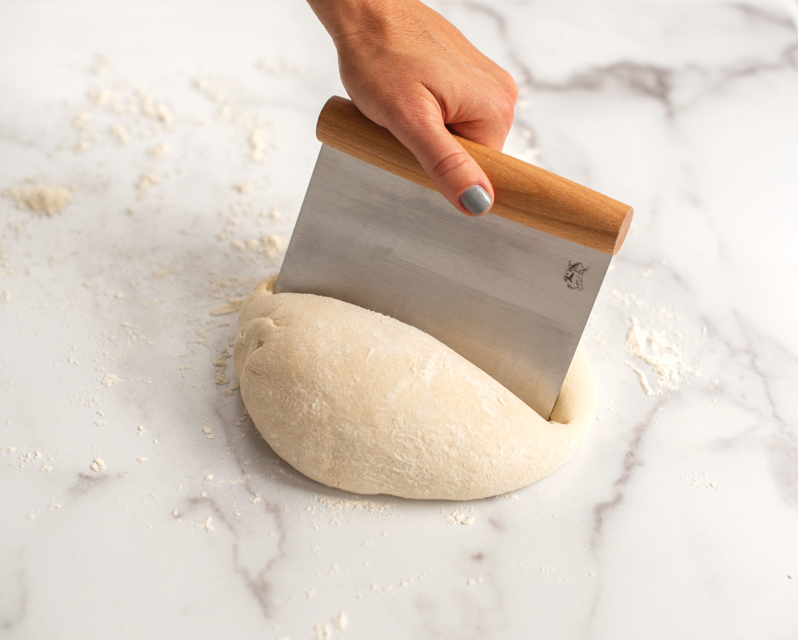 Nordic Ware Dough scraper with wooden handle