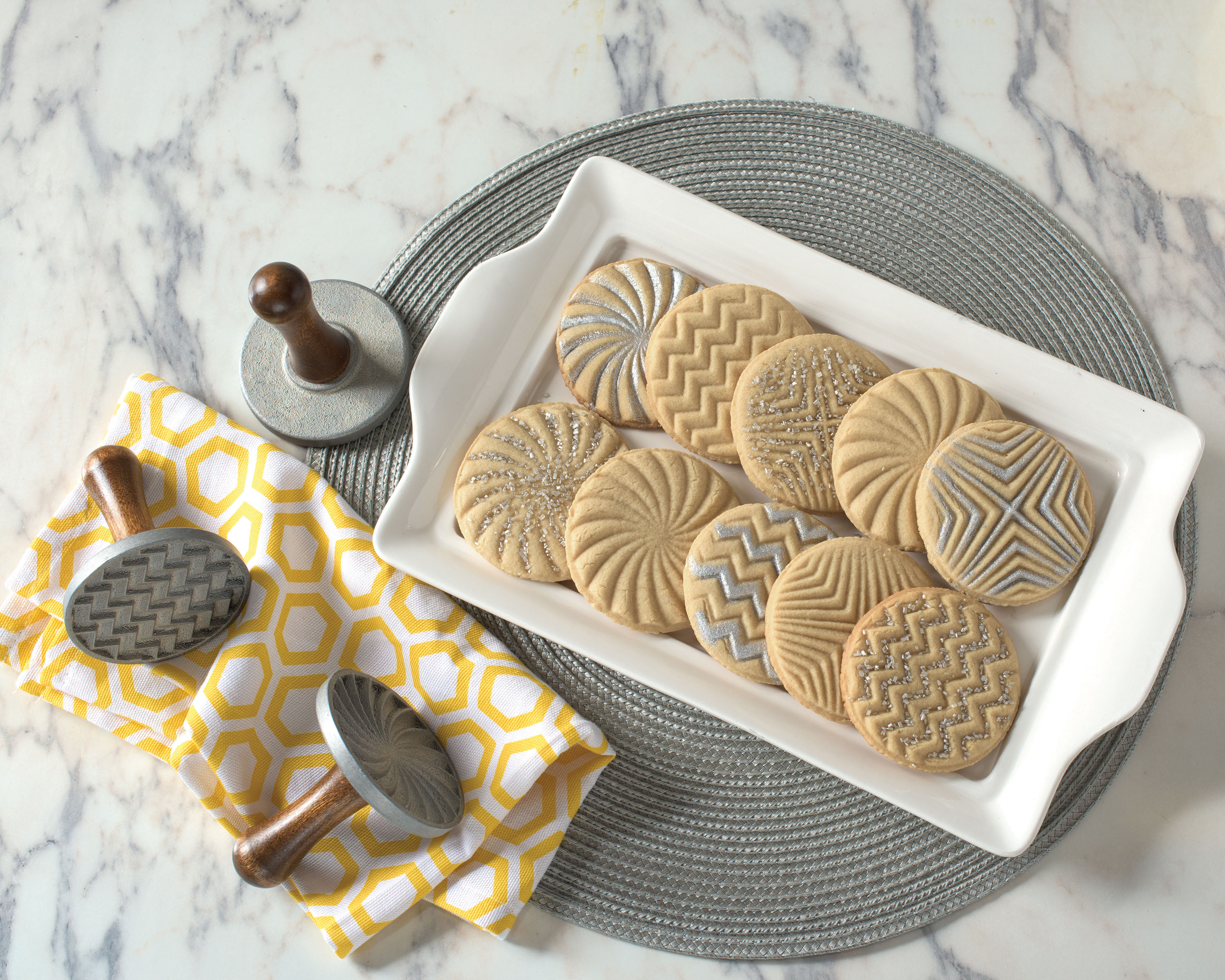 Nordic Ware Geo Heirloom Cookie Stamps