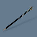 Penna Svart med Silverrunor och långskepp