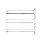 Hippie de Luxe Glashängare 3 Rader Silver