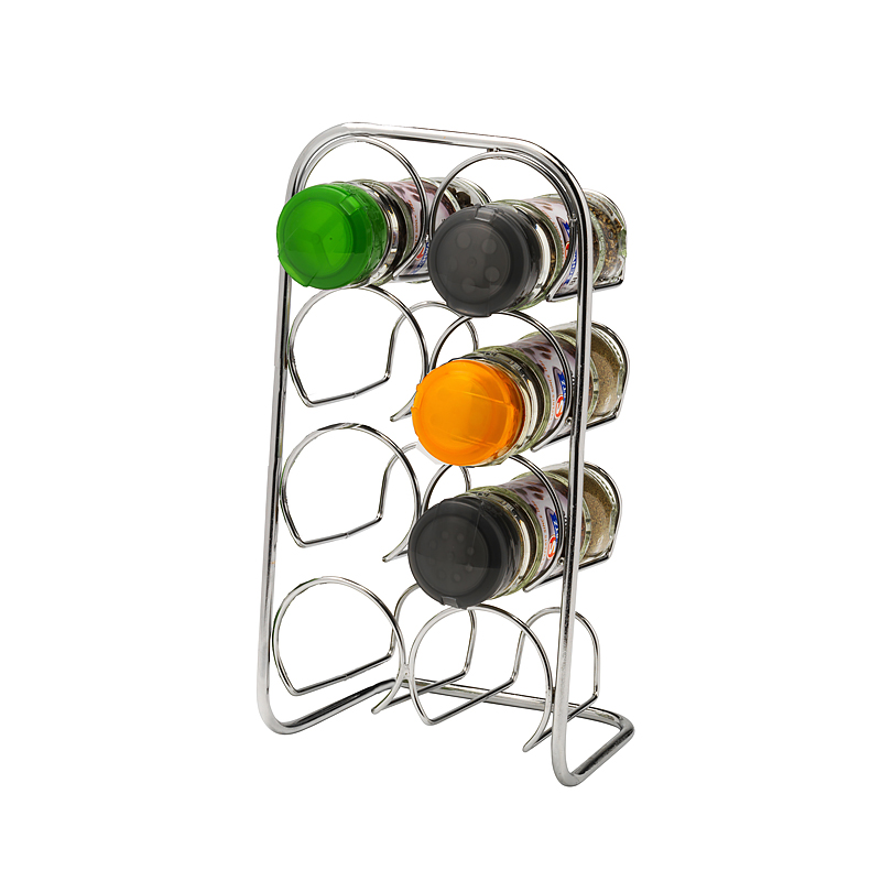 Hippie de Luxe Spice Rack 8 Jars Chrome