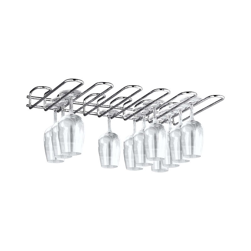Hippie de Luxe Glass Rack 5 Rows Chrome