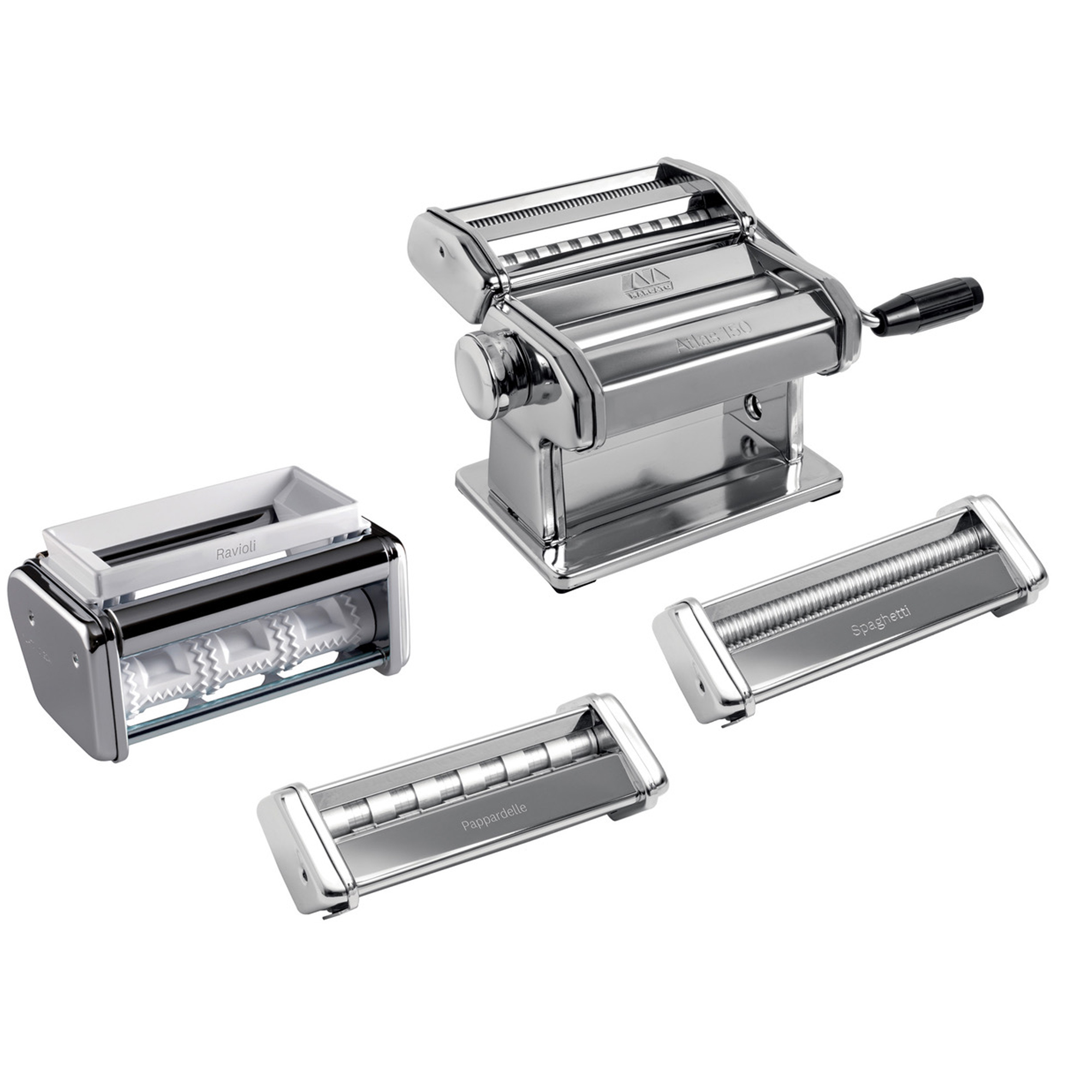 Marcato Multipast Gåvoset med Pastamaskin Atlas 150, Spaghetti, Pappardelle Lisce och Ravioli*